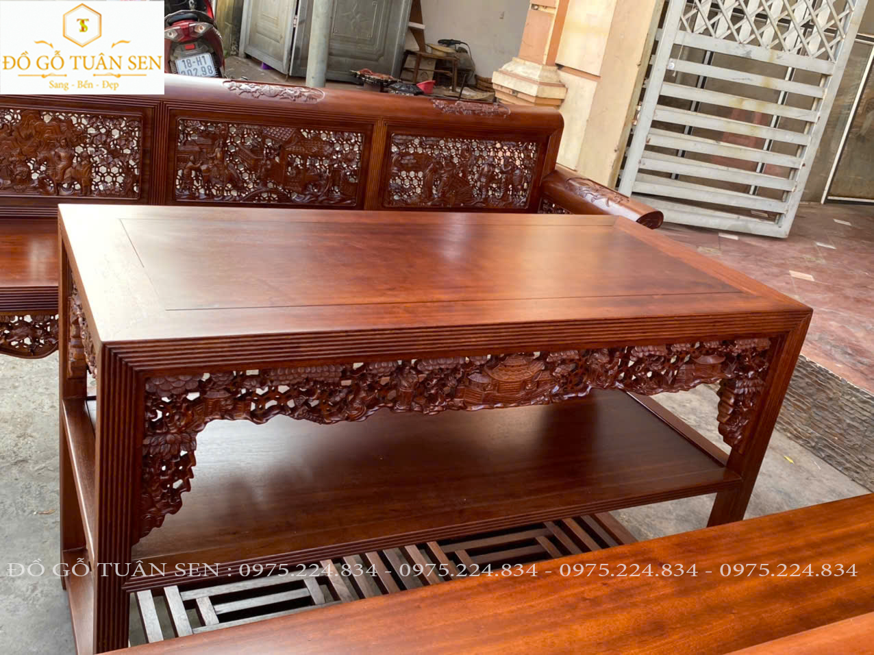 Mua bộ Bộ  ghế trường kỷ mẫu mới nhất 2025 của đồ gỗ Tuân Sen 